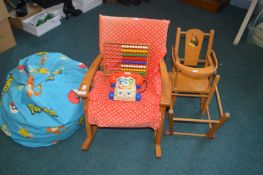 Vintage Nursery Chairs and a Pokémon Beanbag, etc.