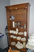 Oak Effect Six Tier Bookshelf