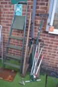 garden Tools and Step Ladders
