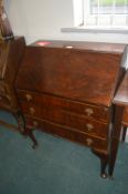Vintage Oak & Mahogany Bureau