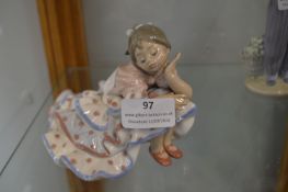 Lladro Figurine of a Girl in a Flamenco Dress