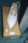 Next Lady's White Leather Shoes Size: 7