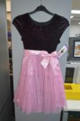 Johana Michelle Girls Party Dress in Purple Size: