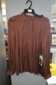 *Hilary Radley Lady's Chocolate Blouse Size: XL