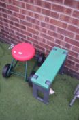Garden Wheeled Stool, and a Kneeler