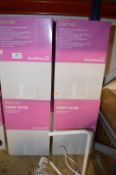 *Eight White Table Lamps
