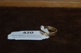 9ct Gold Ring Size: M ~2g
