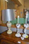 Three Table Lamps