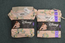 Two Disney Minnie Mouse Pyjama Sets Size: XS