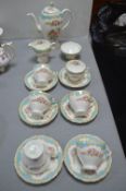 Vintage Foley China Windsor Pattern Tea Set 15pcs