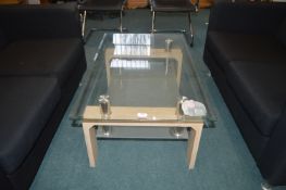 Glass Topped Coffee Table