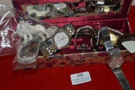 Jewellery Box Containing Wristwatches etc.
