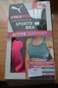 *Puma Sports Bra 2pk Size: M