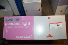 *Two Red Pendant Lights