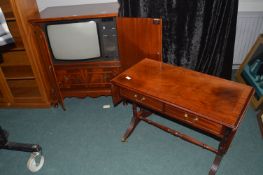 TV Cabinet Containing Dynatron TV with Drop End Si