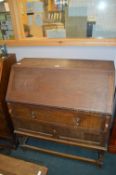 Vintage Oak Writing Bureau