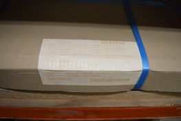 Maple & White LH Wall Unit 600x575mm with Chrome Handle/Trim