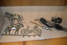 Assorted Decorative Brass Items