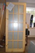 *Knotty Pine Obscure Glazed Internal Door 2032x813