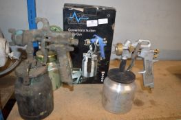 Four Spray Guns