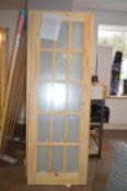 *Knotty Pine Obscure Glazed Internal Door 1981x686