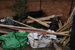 *Quantity of Firewood, Tanalised Timber, Pond Liner, etc. (Location: 64 King Edward St, Grimsby,