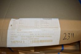 White Wall Unit 800x575mm with Rosewood Door and Chrome Handle/Trim