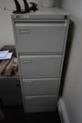 *Grey Four Drawer Foolscap Filing Cabinet (Location: 64 King Edward St, Grimsby, DN31 3JP, Viewing