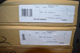 White Wall Cabinet 704x600mm