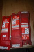 *Three 1.2m² Fire Blankets