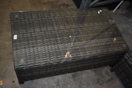 *Abreo Rattan Occasional Table with Glass Top