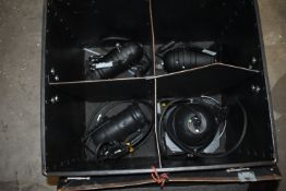 *Flight Case Containing Three PAR 30 Can and One Par 56 Short Nose Can Lights