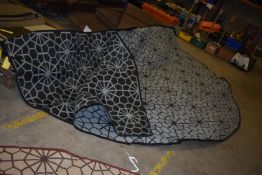 *Boutique Camping Circular Tipi Carpet in Grey & Black to suit Tentipi 9-Person Tipi