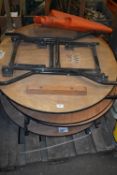 *Five 3ft Circular Tables with Folding Legs