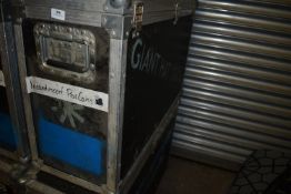 *Heavy Duty Flight Case with Hinged Lid 95x31x57cm with Two Internal Divisions