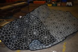 *Boutique Camping Circular Tipi Carpet in Grey & Black to suit Tentipi 9-Person Tipi