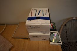 *Four Clip Framed and Two Boxes of Comb Binders