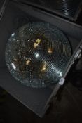 *Large Mirrored Ball with Flight Case, Pinspots and Motor