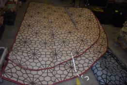 *Boutique Camping Circular Tipi Carpet in Beige & Brown to suit Tentipi 9-Person Tipi