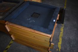 *Firepit with Softwood Surround 80x80x65cm