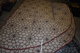 *Boutique Camping Circular Tipi Carpet in Beige & Brown to suit Tentipi 9-Person Tipi