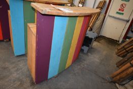 *Event Bar with Rainbow Painted Panel Front