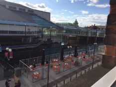 Quantity of Outdoor Glass Screening with Parasol & Heater (situated in Hull)