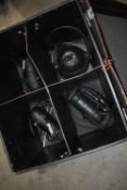 *Flight Case Containing Three PAR 30 Can and One Par 56 Short Nose Can Lights