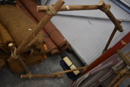 *Octagonal Rustic Pole & Natural Rope Tipi Light/Floral Hoop