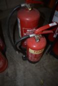 *One Foam and One Water Fire Extinguishers