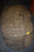 *Seven Natural Fibre Circular and Oval Rugs