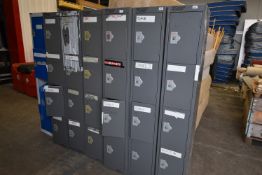 *Seven Banks of Four Lockers (no keys)