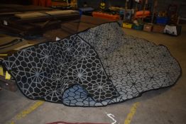 *Boutique Camping Circular Tipi Carpet in Grey & Black to suit Tentipi 9-Person Tipi