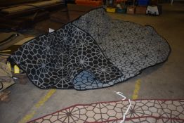 *Boutique Camping Circular Tipi Carpet in Grey & Black to suit Tentipi 9-Person Tipi